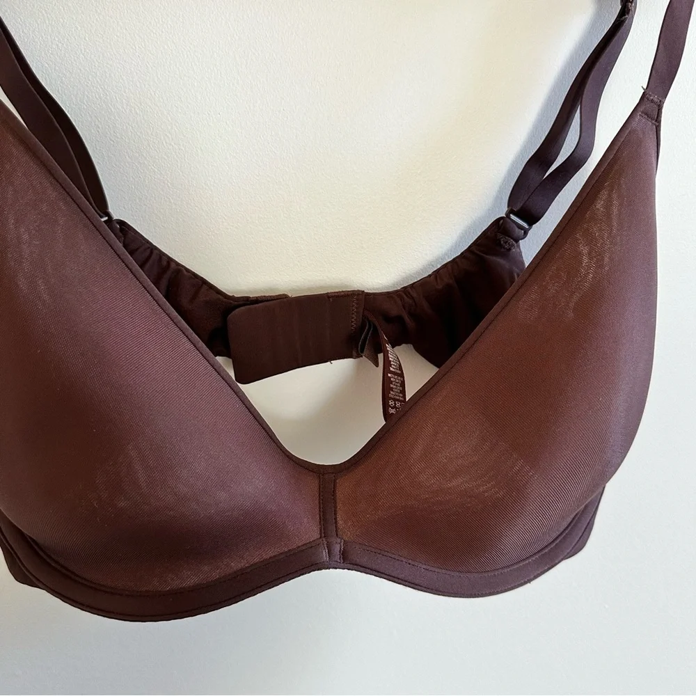 SKIMS Weightless Scoop Mesh Bra in Cocoa- 36D - Picture 2 of 5